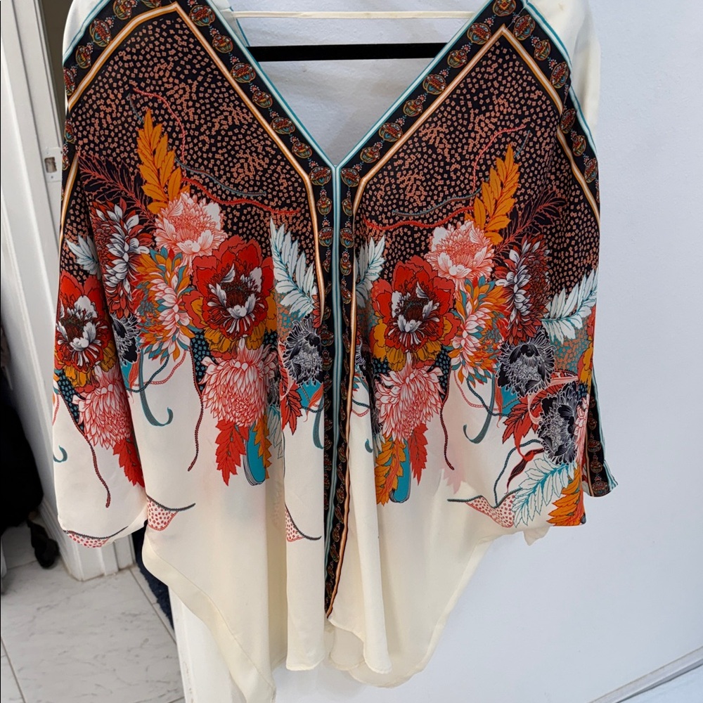 Rose & Olive Multicolor Floral Blouse